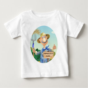 Niedliche alte MacDonald's Farm Personalisiert Baby T-shirt