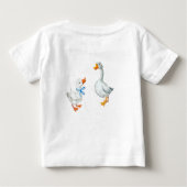 Niedliche alte MacDonald's Farm Personalisiert Baby T-shirt (Rückseite)