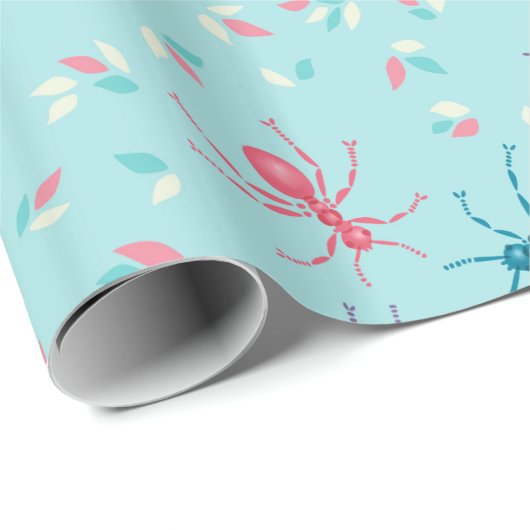 Niedliche Ameisen Goblincore-Insekten Liebhaber En Geschenkpapier (Rolleneckpunkt)