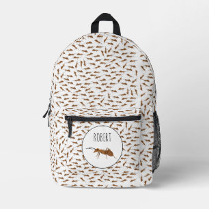 Niedliche Ameisen Muster Individuelle Name Kinders Bedruckter Rucksack