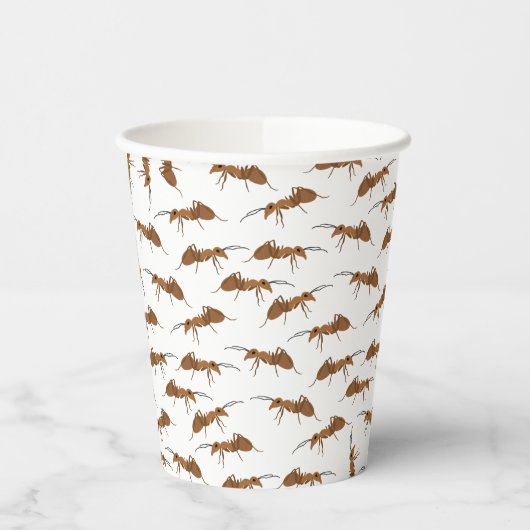Niedliche Ameisen Pattern Beach Picnic Pappbecher (Links)