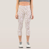 Niedliche Amts Pattern Capri Leggings (Vorderseite)