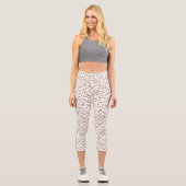 Niedliche Amts Pattern Capri Leggings (Vorderseite)