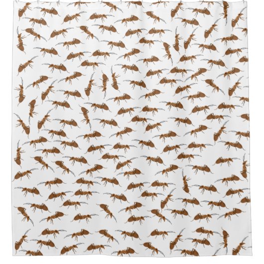 Niedliche Amts Pattern Duschvorhang (Vorderseite)