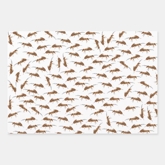 Niedliche Amts Pattern Geschenkpapier Set (Vorderseite)