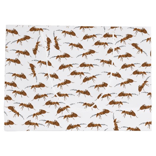 Niedliche Amts Pattern Große Geschenktüte (Rückseite)