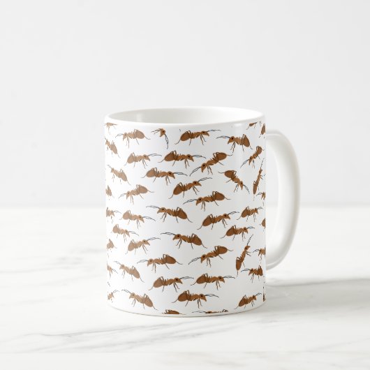 Niedliche Amts Pattern Kaffeetasse (VorderseiteRechts)