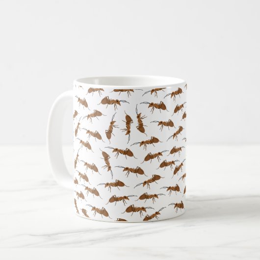 Niedliche Amts Pattern Kaffeetasse (Vorderseite Links)