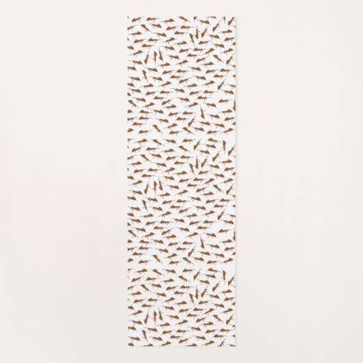 Niedliche Amts Pattern Yogamatte (Vorderseite)