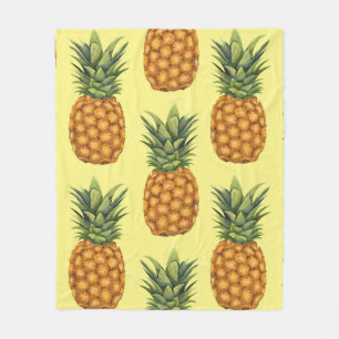 Niedliche Ananas abstrakte Darstellung Fleecedecke