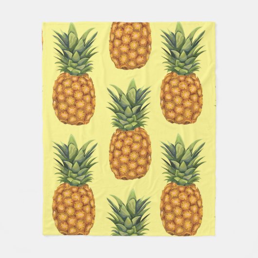Niedliche Ananas abstrakte Darstellung Fleecedecke (Vorderseite)