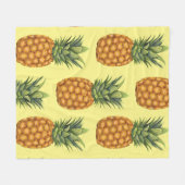 Niedliche Ananas abstrakte Darstellung Fleecedecke (Vorderseite (Horizontal))