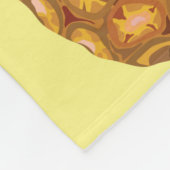 Niedliche Ananas abstrakte Darstellung Fleecedecke (Ecke)