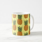 Niedliche Ananas abstrakte Darstellung Kaffeetasse (VorderseiteRechts)