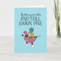 Niedliche Ananas Fruchtpun Funny Geburtstagskarte