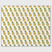 Niedliche Ananas Geschenkpapier (Flach)