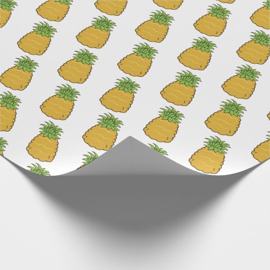 Niedliche Ananas Geschenkpapier (Ecke)
