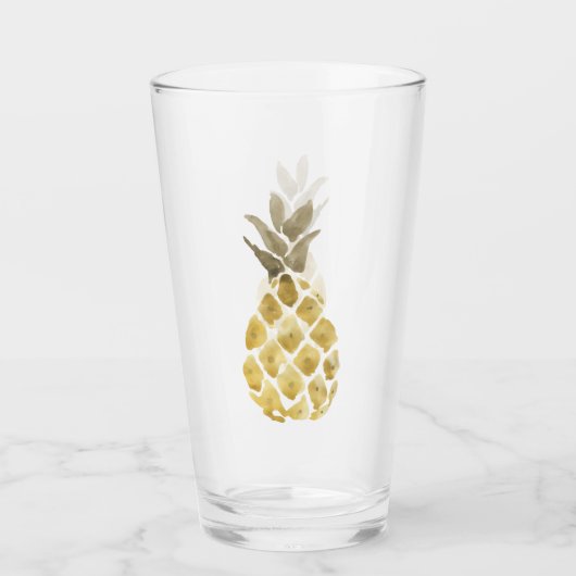 Niedliche Ananas Glas (Vorderseite)