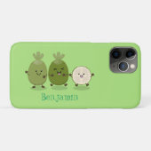 Niedliche Ananas guava feijoa Cartoon Illustration Case-Mate iPhone Hülle (Rückseite (Horizontal))