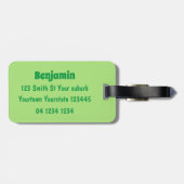 Niedliche Ananas guava feijoa Cartoon Illustration Gepäckanhänger (Rückseite horizontal)