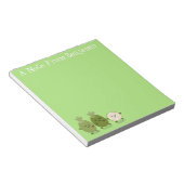 Niedliche Ananas guava feijoa Cartoon Illustration Notizblock (angewinkelt)