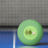 Niedliche Ananas guava feijoa Cartoon Illustration Tischtennisball (Netto)