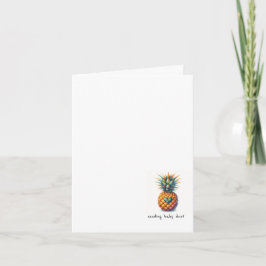 Niedliche Ananas IVF/Embryotransfer-Ermutigung Karte