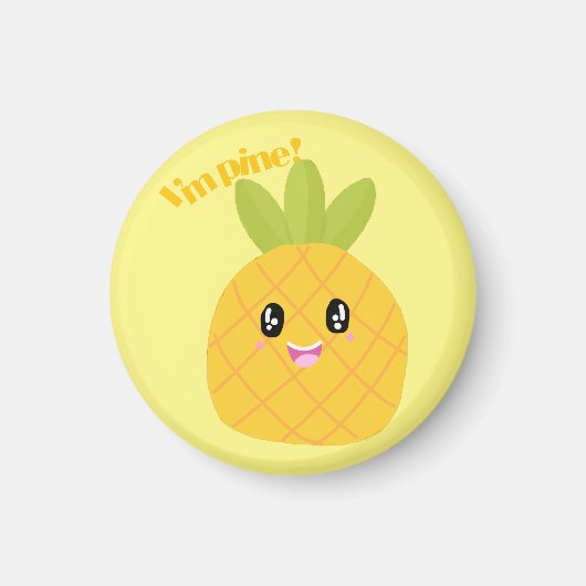 Niedliche Ananas Magnet (Vorne)
