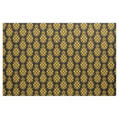 Niedliche Ananas mit schwarzem Hintergrund Stoff (Fat Quarter (45,7 x 55,9 cm))