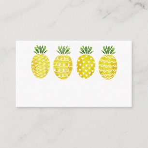 Niedliche Ananas Mix Pattern Sommer Platzkarte