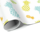 Niedliche Ananas Muster Geschenkpapier (Rolleneckpunkt)
