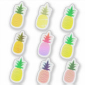 Niedliche Ananas Obst Aufkleber (Vorderseite)