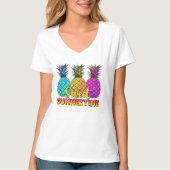niedliche Ananas Sommerzeit T-Shirt (Vorderseite)