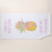 Niedliche Ananas Strandtuch (Vorderseite)