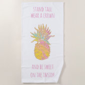 Niedliche Ananas Strandtuch (Vorderseite)