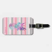 Niedliche Ananas, Streifen Gepäckanhänger (Vorderseite horizontal)