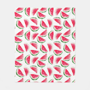 Niedliche Ananas- und Watermelonmuster Fleecedecke