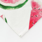 Niedliche Ananas- und Watermelonmuster Fleecedecke (Ecke)