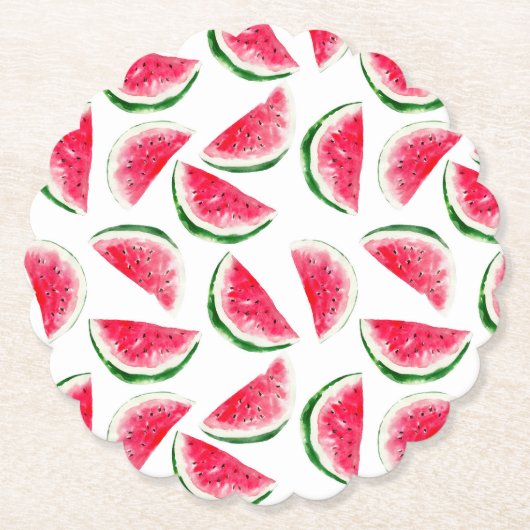 Niedliche Ananas- und Watermelonmuster Untersetzer (Vorderseite)