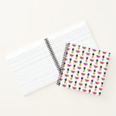 Niedliche Ananas & Watermelon Doodle Muster Notizblock (Innenseite)