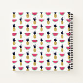 Niedliche Ananas & Watermelon Doodle Muster Notizblock (Rückseite)