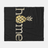 Niedliche Ananas-Wohngestaltung Fleecedecke (Vorderseite (Horizontal))