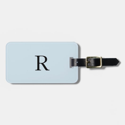 Niedliche Anfangsbezeichnung für Monogramm-Vorlage Gepäckanhänger (Vorderseite horizontal)