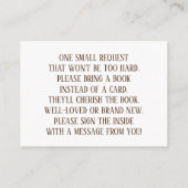 Niedliche Anfrage für das einfache rustikale Teddy Begleitkarte (Rückseite)