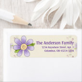Niedliche Angel Antics Whimsy Blume Anschrift Labe (Insitu)