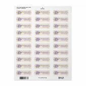 Niedliche Angel Antics Whimsy Blume Anschrift Labe (Vorne)