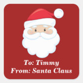 Niedliche Angewohnheit aus dem Weihnachtsmann Weih Quadratischer Aufkleber (Vorderseite)