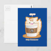 Niedliche angry gesalzene Karamellkite Postkarte (Vorne/Hinten)