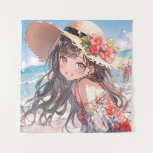 Niedliche Animateurin am Strand