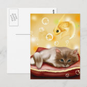 Niedliche Animation Postkarte (Vorne/Hinten)
